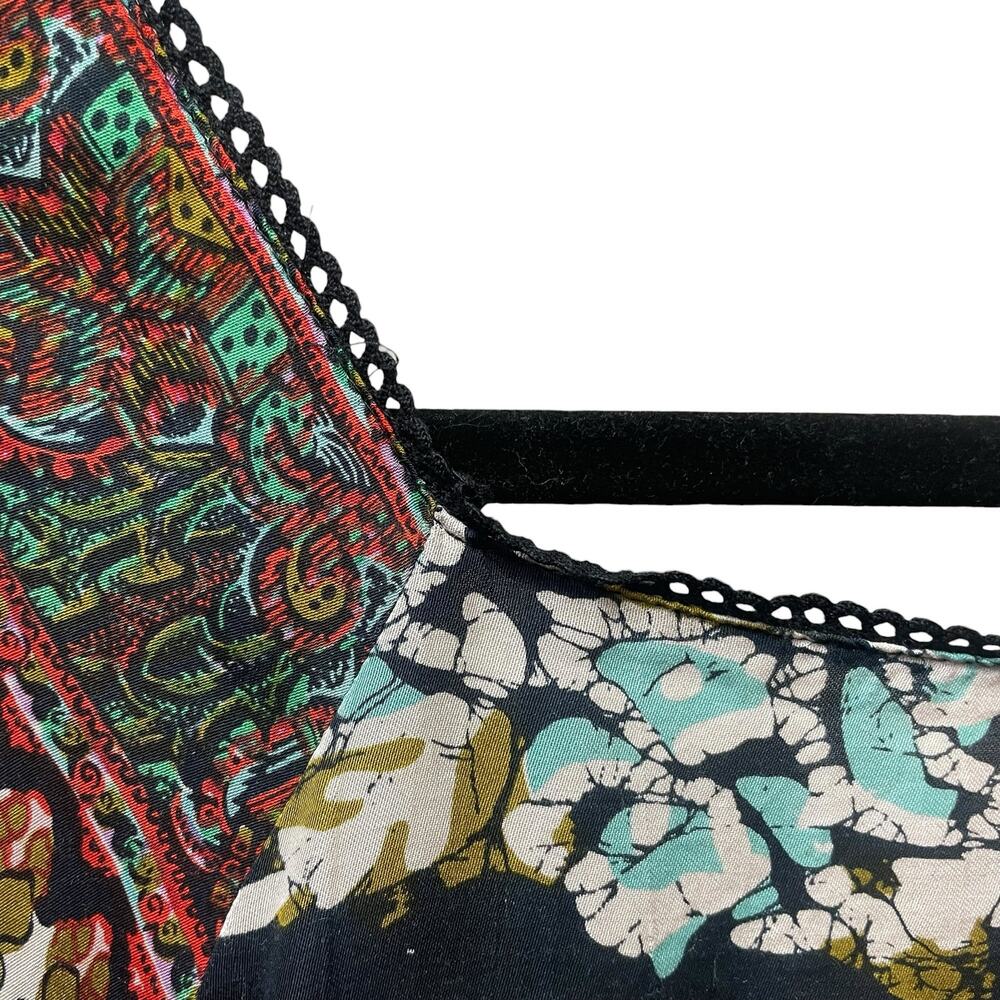 Intimately Free People Multicolor Printed Sakshi Tie Back Bodysuit Womens Small - Picture 5 of 11